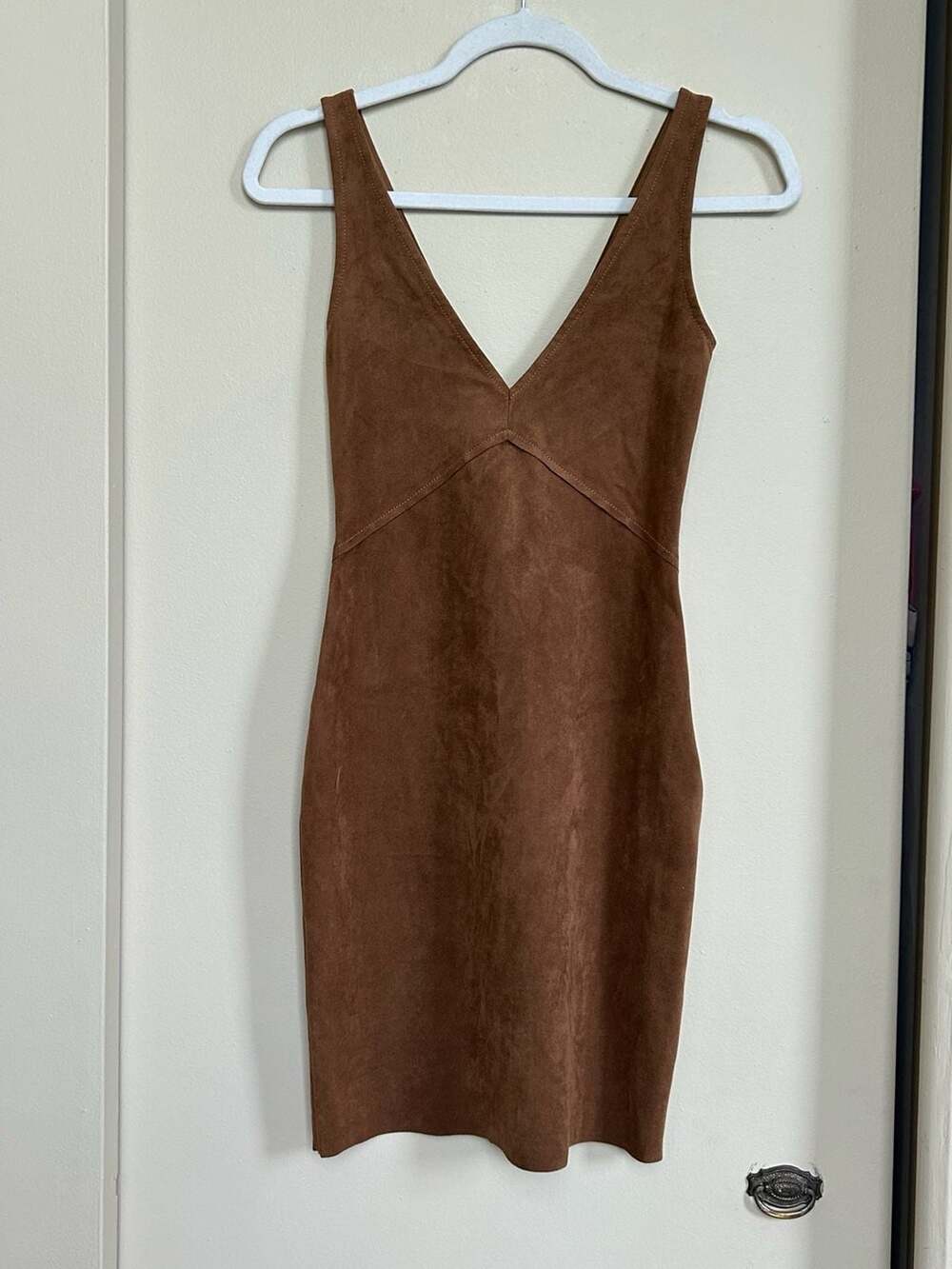 Wilfred Free Brown Suede Mini Dress, 00